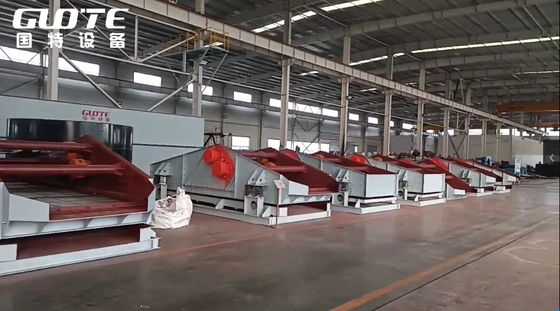Screening and separation wet silica sand dehydrating vibrating dewatering machine