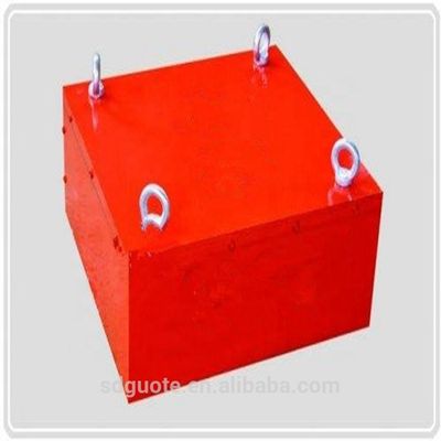 Manual Cleaning Cross Belt Permanent Iron Separator with Electric Motorized Operation