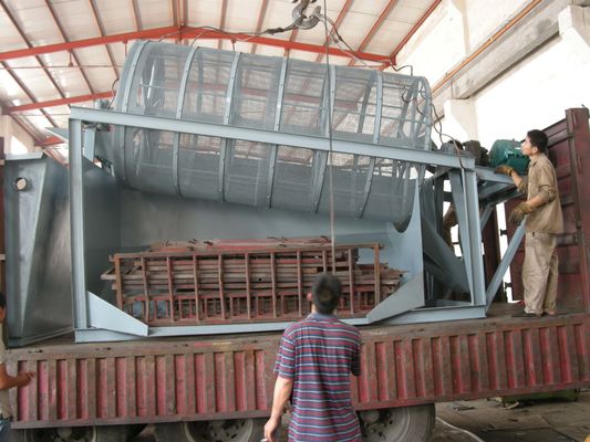 Stainless Steel Roller Type Screen Drum Sieve Machine for 2200 KG Separation Screening