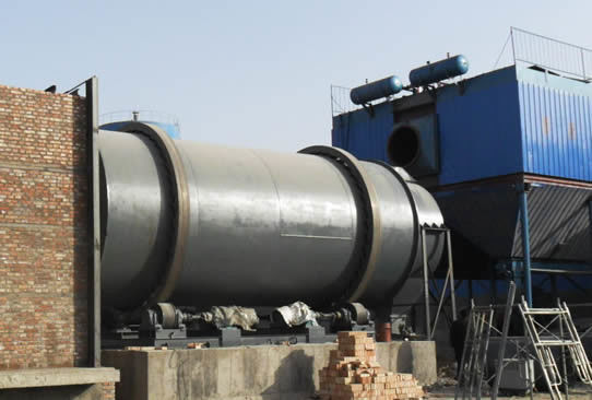 Mineral High Temperature Silica Sand Drum Rotary Dryer  For Mining Processing