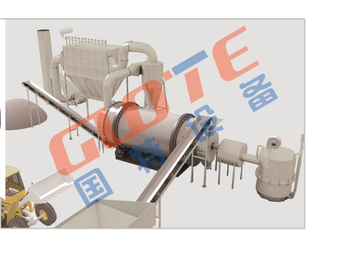 Three Cylinder  Rotary Dryer  Drying Wet Powder Or Sand Below 20-40mm