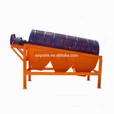 1-10t/h Processing Capacity Double Layers Washing Trommel Screen for Alluvial Mining