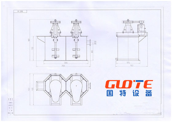 Weifang Guote Mining Equipment Co. Quartz Sand Attrition Scrubber Pulp Making Machine Sand Washing Machine