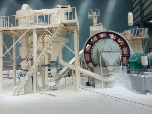 325-1250 Mesh Quartz Powder Making Ball Mill with 1-50T/H Capacity and PLC Control