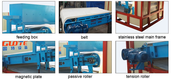 98% Separation Efficiency Wet Belt High Gradient Plate Magnetic Separator for Garnet